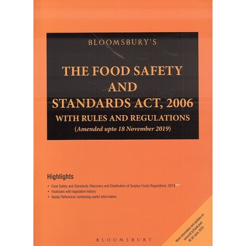 Bloomsbury's The Food Safety and Standards Act, 2006 with Rules and Regulations 